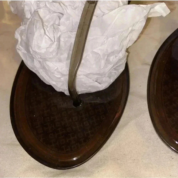 Mini Jelly Miller Tory Burch Smoke Grey 8 Authentic - Picture 5 of 9